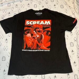 Scream black graphic t shirt featuring